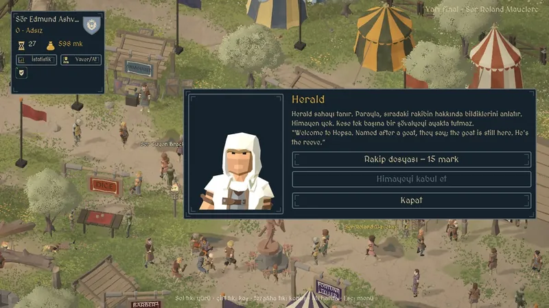Knightmaster screenshot: herald