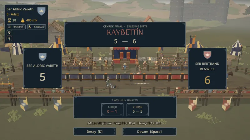 The match summary screen with ransom details.
