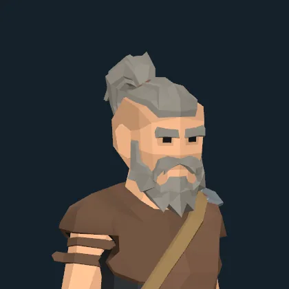 A grey-bearded veteran with a topknot
